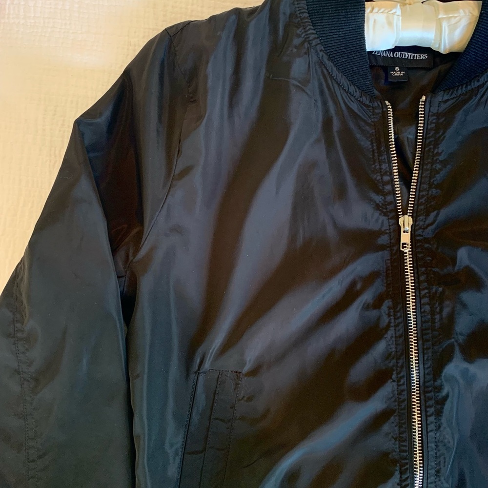 Black Bomber Jacket